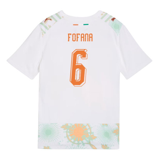2026-2027 Ivory Coast Away Shirt (Kids) (Fofana 6)-SoccerKits Hub | Buy Soccer Jerseys Online